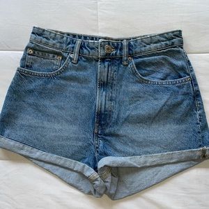 ZARA Denim Mom Shorts